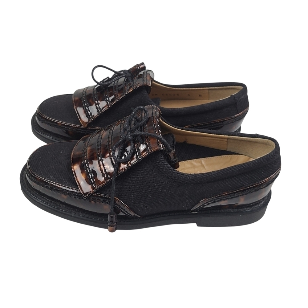 New Stuart Weitzman Tortoise Kiltie‎ Oxford With Spikes Golf Shoes sz 6 - Picture 3 of 8